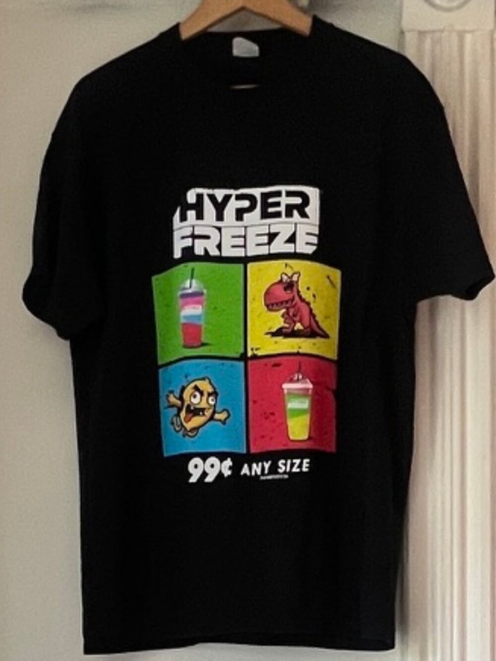 Hper Freeze black s/s t. 100 % cotton, good condition, size: Large